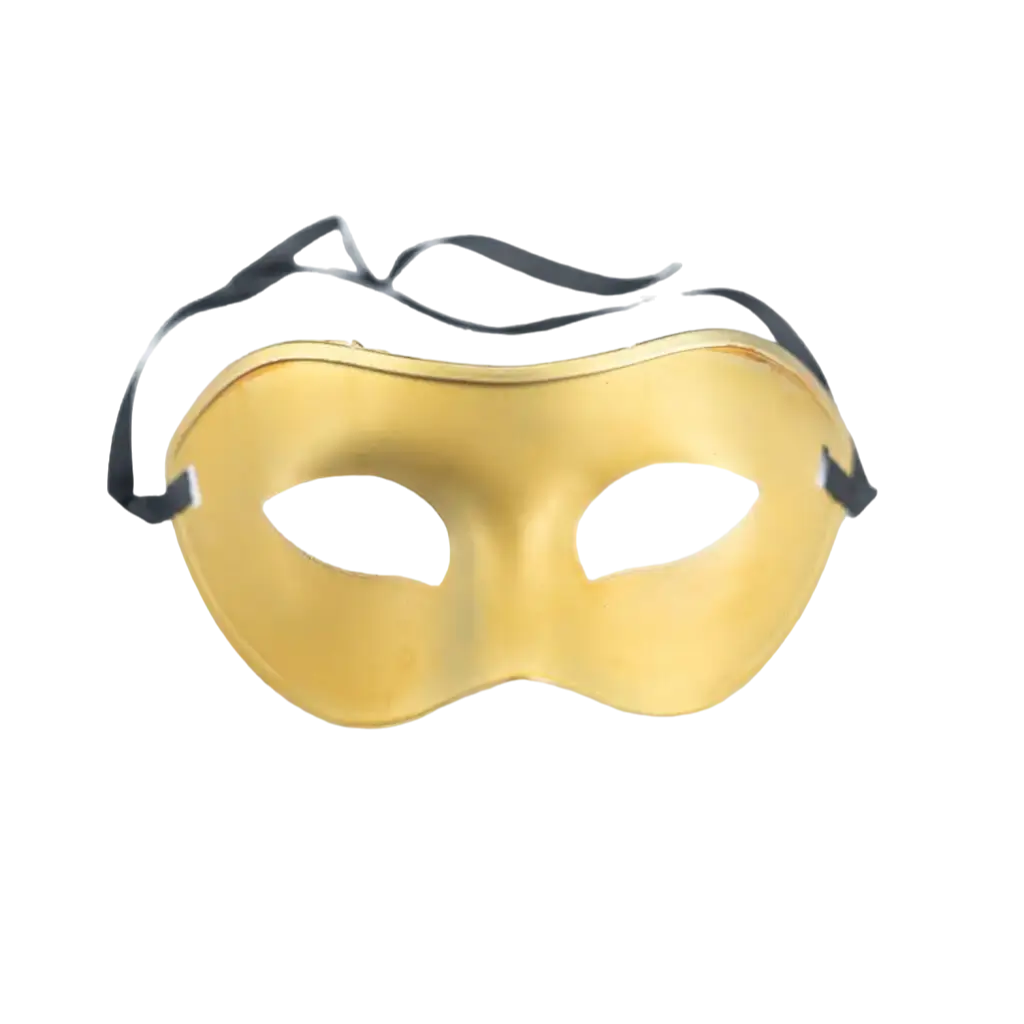 Máscara de lobo veneciano - Oro