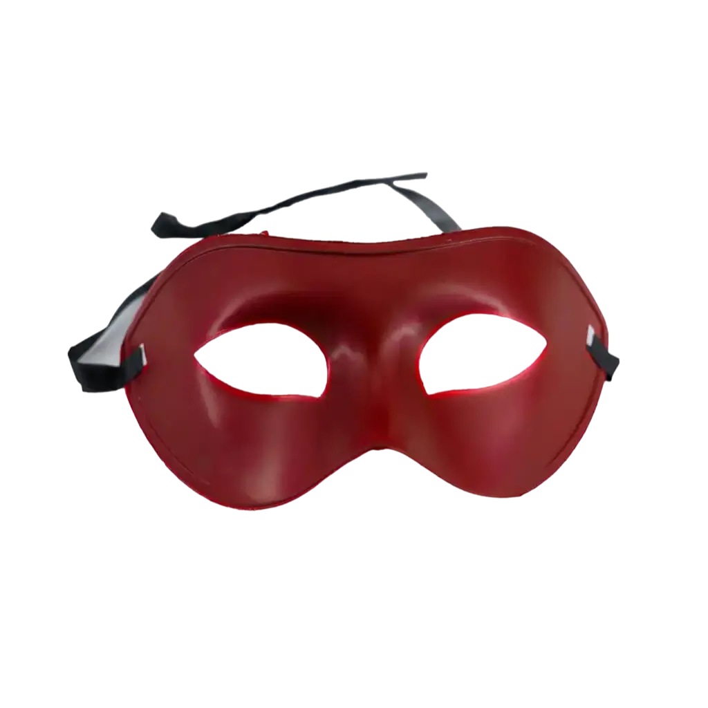 Máscara de lobo veneciano - Roja