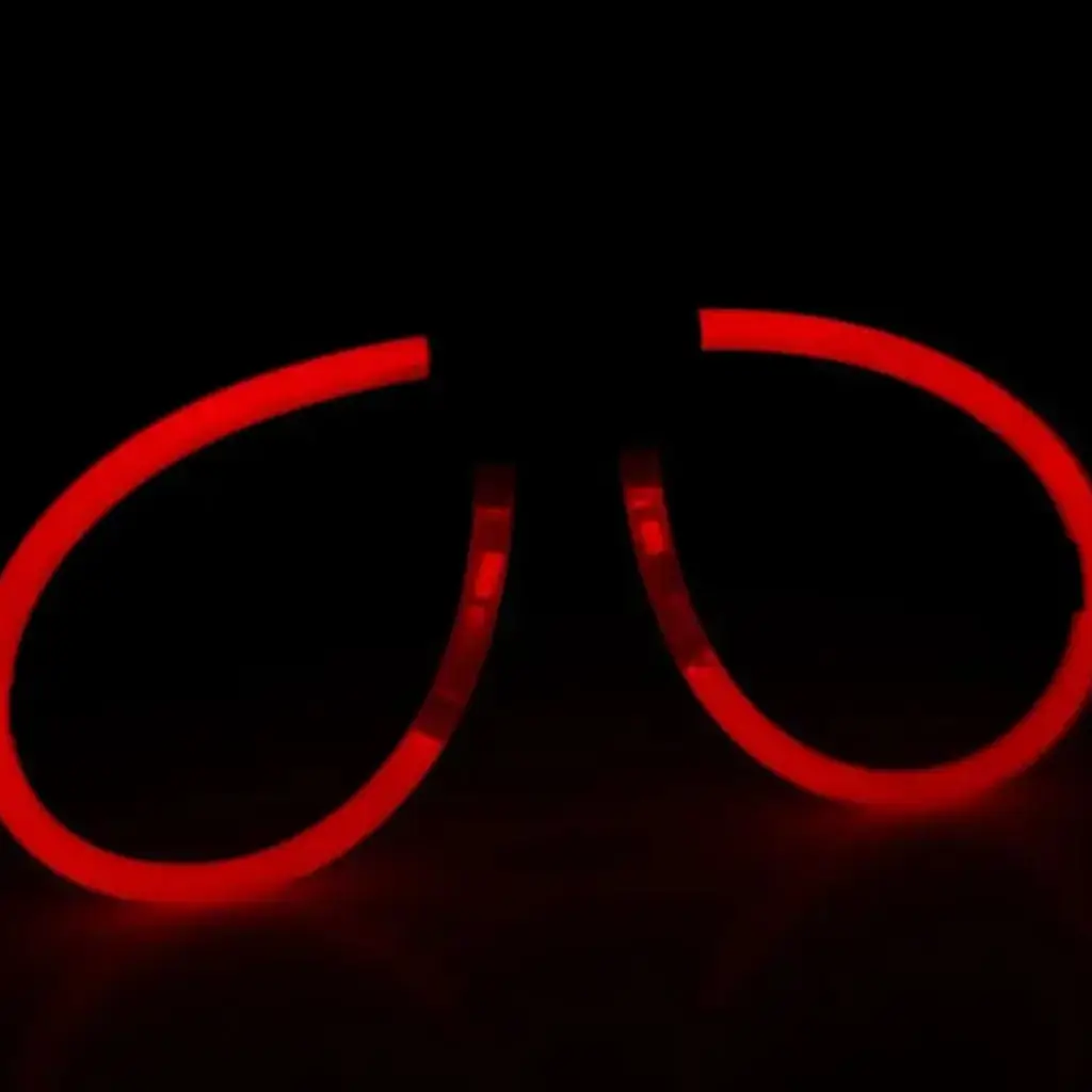 Gafas fluorescentes rojas - Juego de 2 pares