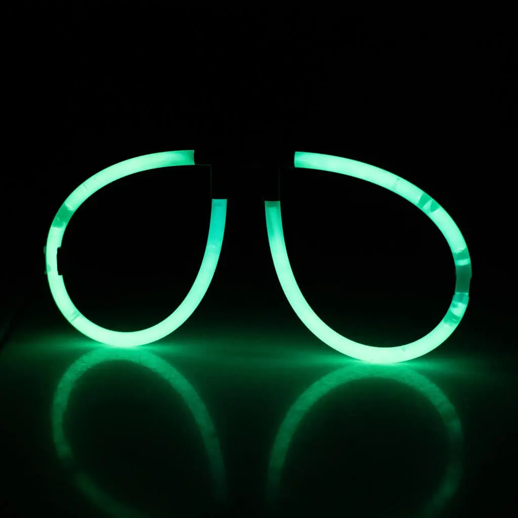 Gafas fluorescentes verdes - Juego de 2 pares