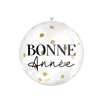 Globo gigante de confeti Feliz Año Nuevo 100cm