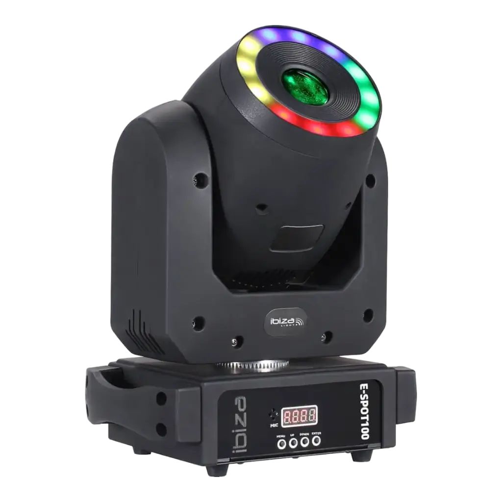 Foco DMX con anillo LED RGB E-SPOT100