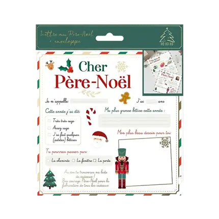 Carta a Papá Noel para niños