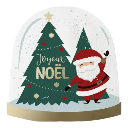 Servilletas Redondas Bola de Nieve - Set de 10