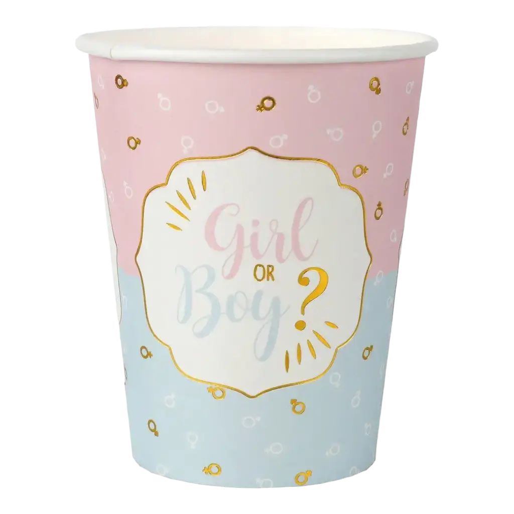 Vaso Girl or Boy? 27cl - Set of 10