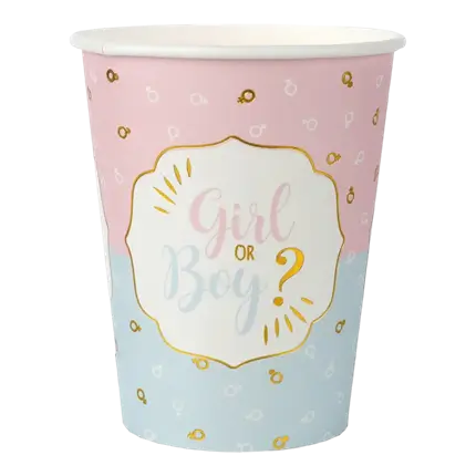 Vaso Girl or Boy? 27cl - Set of 10