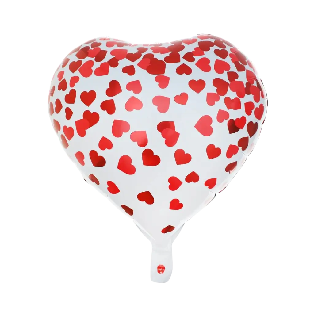 Globo de San Valentín con corazones