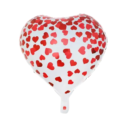Globo de San Valentín con corazones
