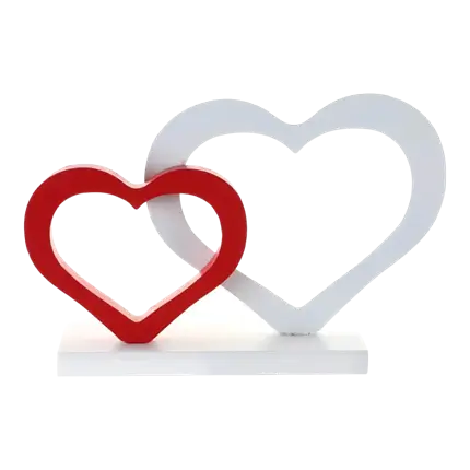 Centro de mesa Corazones de San Valentín