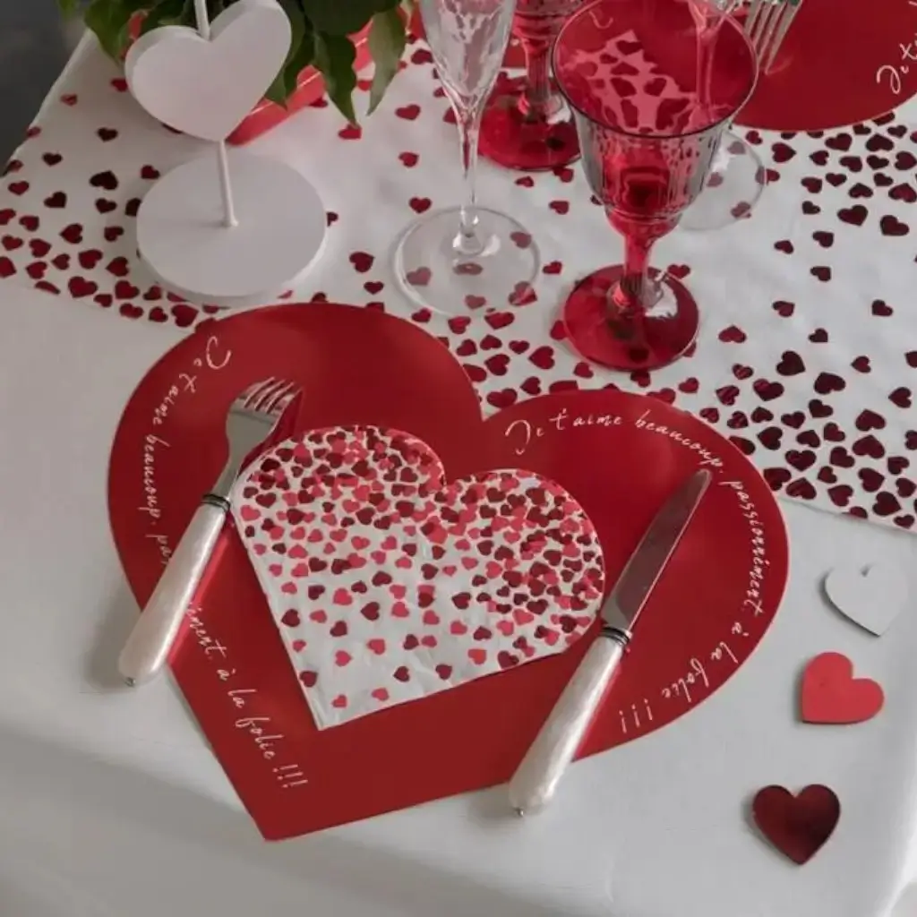 Adornos de mesa para San Valentín - Lote de 10