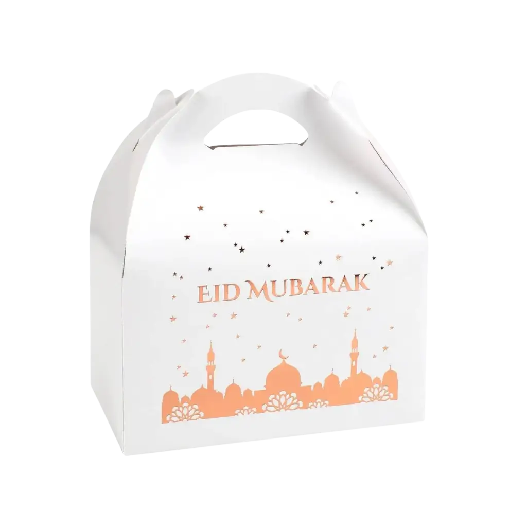 Caja para pasteles Eid Mubarak - Lote de 4