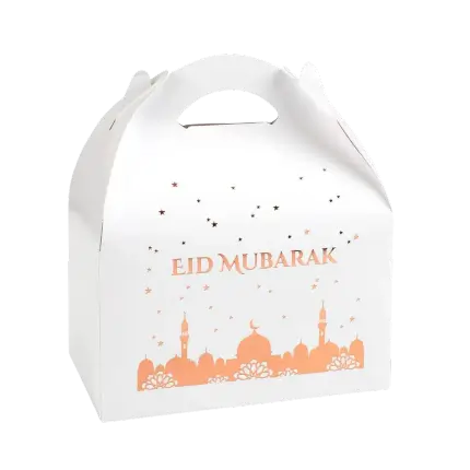 Caja para pasteles Eid Mubarak - Lote de 4