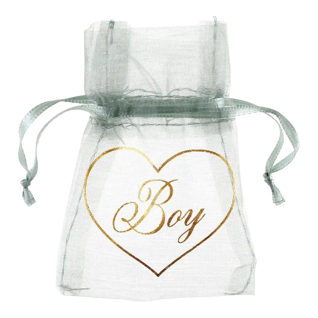 Bolsa verde Girl & Boy - Lote de 6