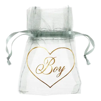 Bolsa verde Girl & Boy - Lote de 6