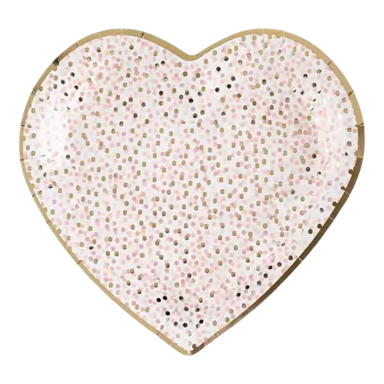 Plato Rosa Chica y Chico 22.5cm - Set de 10