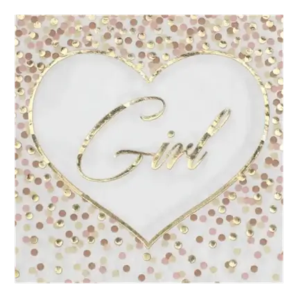 Toalla rosa niña y niño - Lote de 20