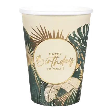 Vaso Birthday Jungle - Lote de 10