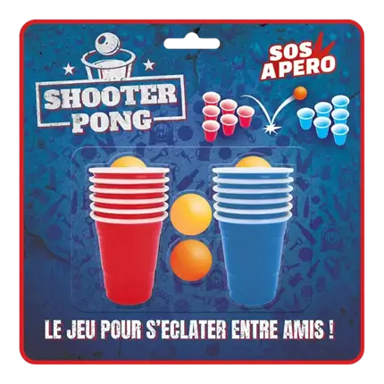 Juego de aperitivo Beer Pong
