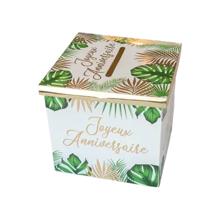 Urna tropical de cumpleaños