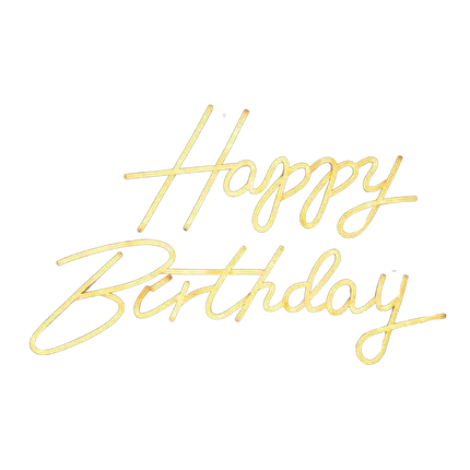 Happy Birthday Luz de neón Blanco cálido