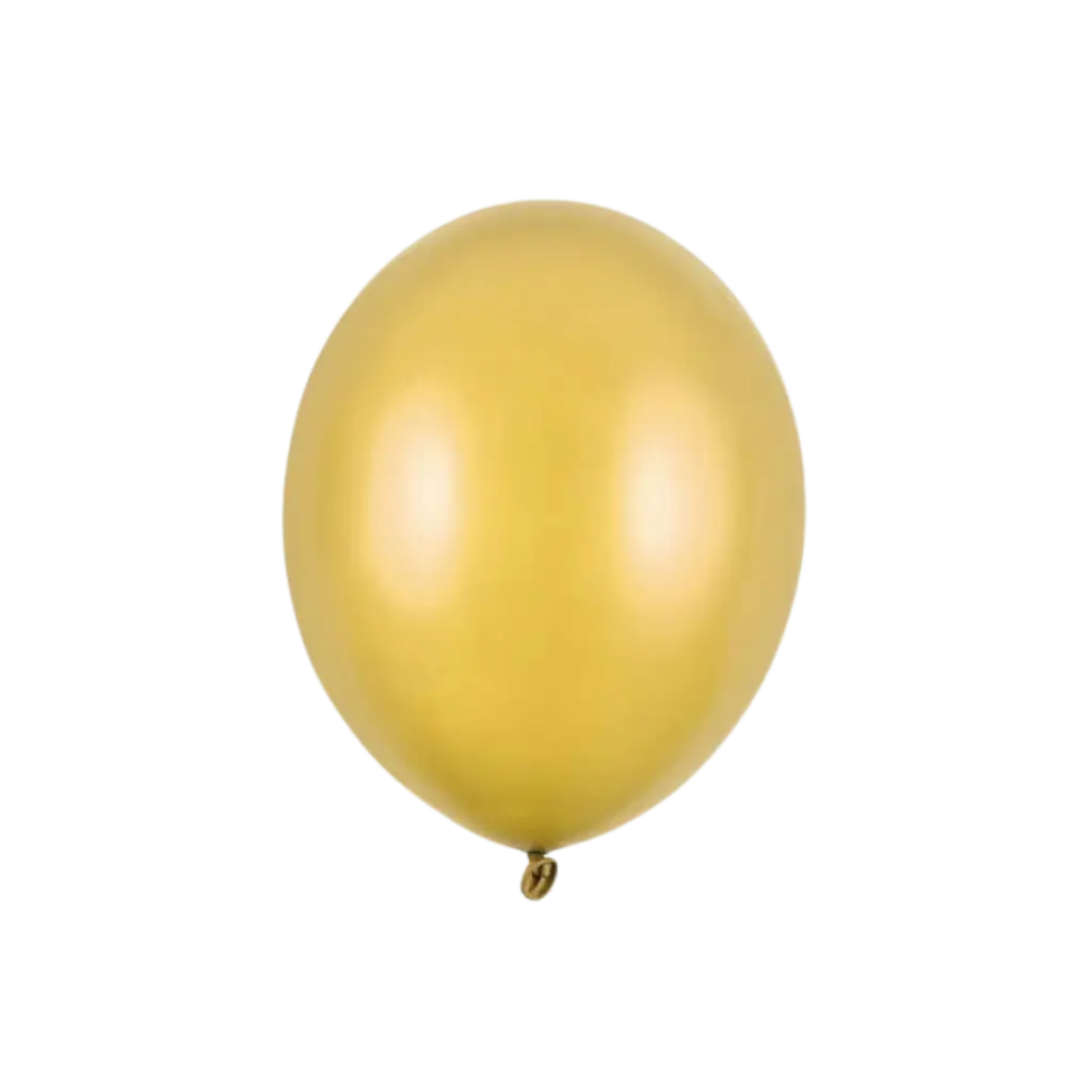 Paquete de 50 globos dorados metalizados