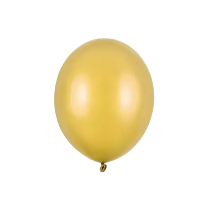 Paquete de 50 globos dorados metalizados