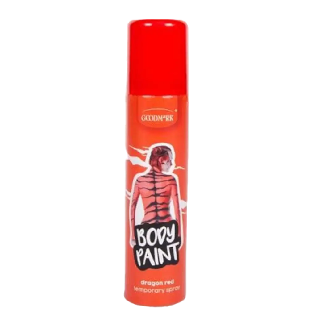Spray color corporal, rojo, 75 ml