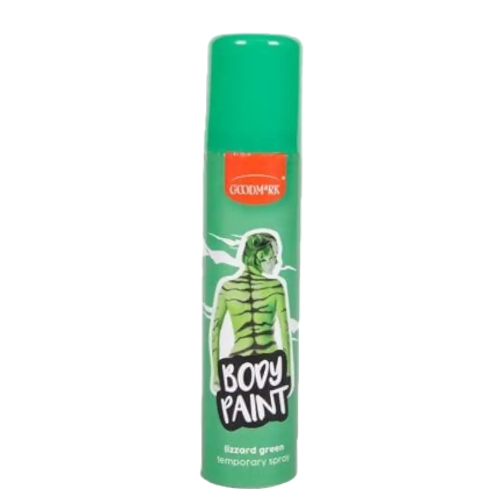 Spray color corporal, verde, 75 ml