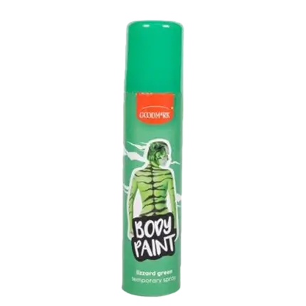 Spray color corporal, verde, 75 ml