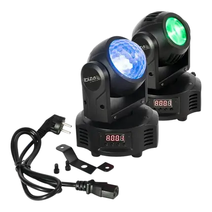 ASTRO BEAM Doble Lyre DMX RGBW