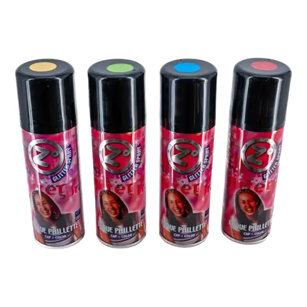 ZOCOOL GLITTER SPRAY 125 ML ROJO