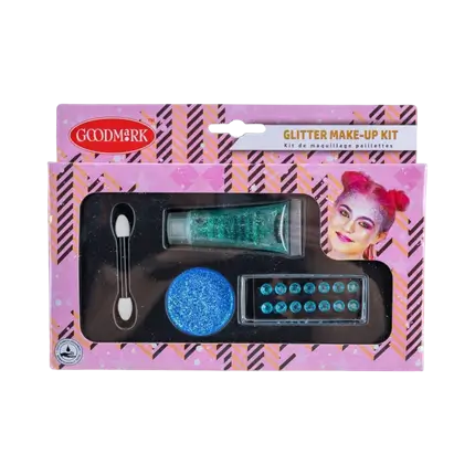 Kit de maquillaje con purpurina Estrella azul