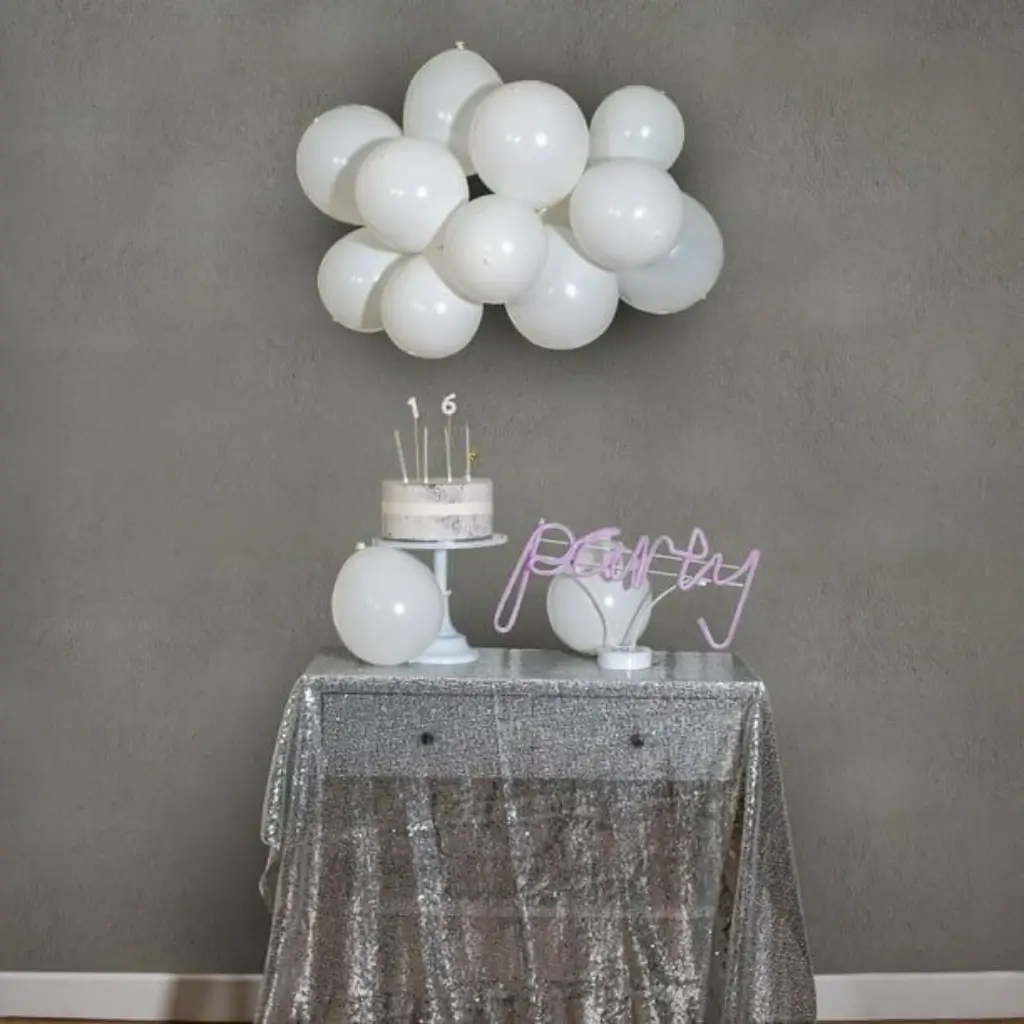 Illooms® Globos LED de látex - Blanco