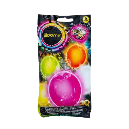 Illooms® Globos LED de látex - Colores de verano
