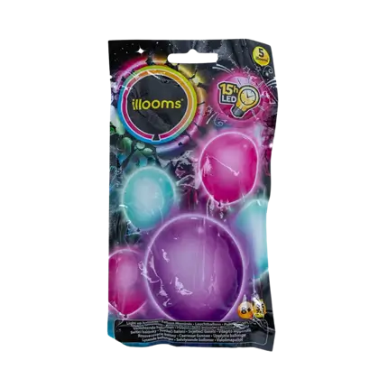 Illooms® Globos LED de látex - Colores fríos