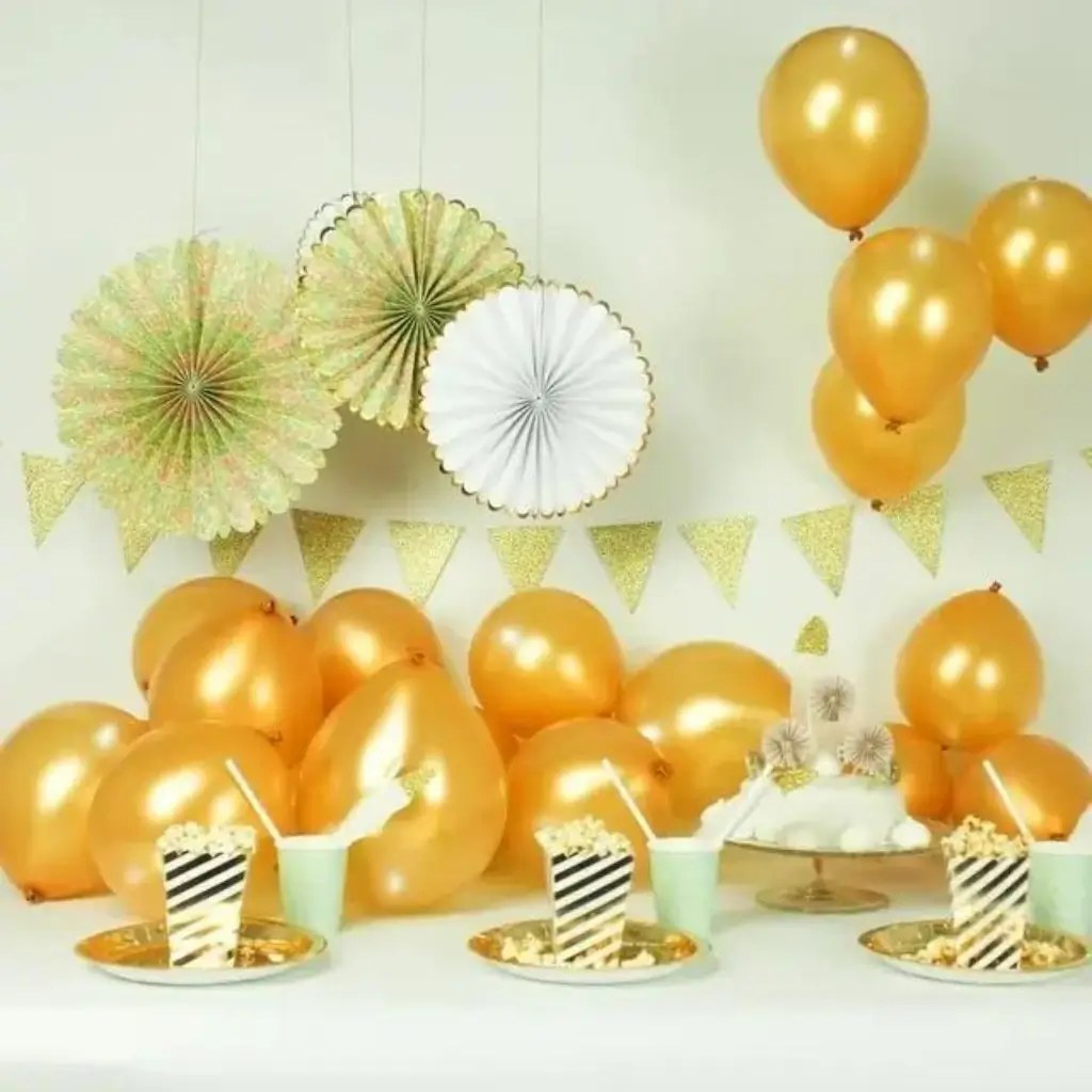 Illooms® Globos LED de látex - Oro