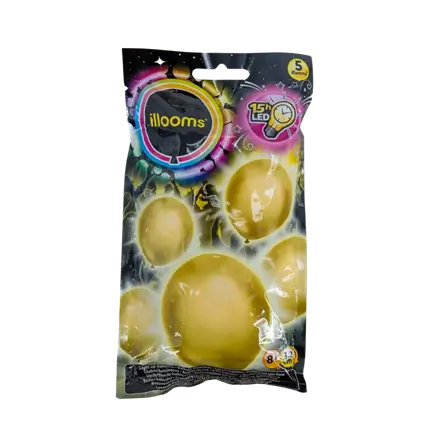Illooms® Globos LED de látex - Oro