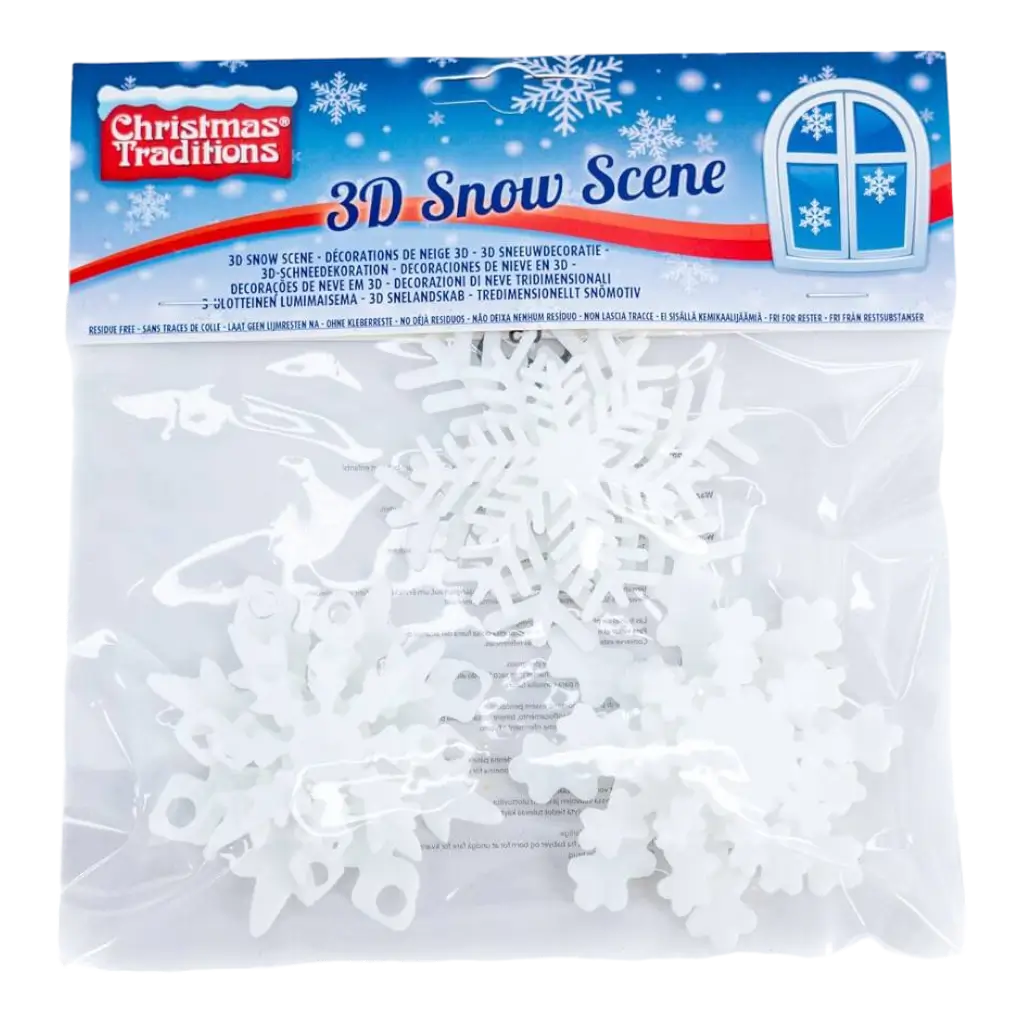 decoraciones de nieve 3d - copos de nieve