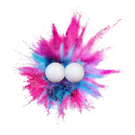 Bola de golf para revelar el sexo