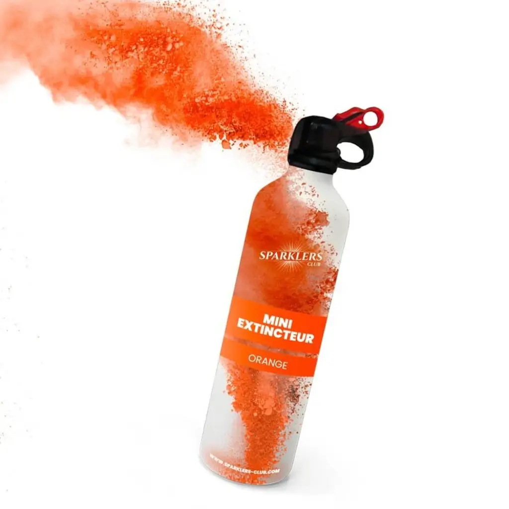 Mini Extintor de Polvo Holi - Naranja
