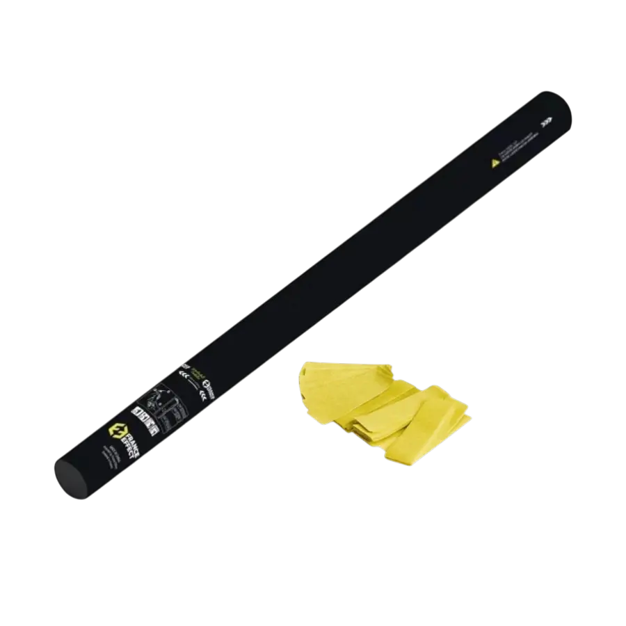 Pistola de confeti manual naranja 80cm