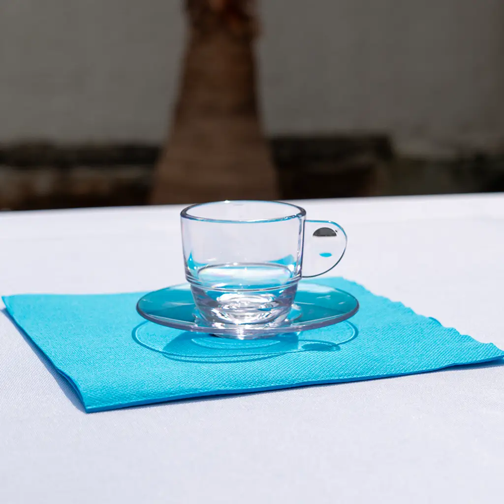 Taza de café transparente 8cl - Set de 6