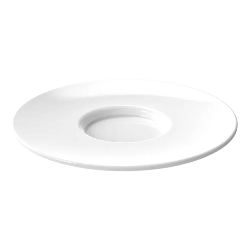 Plato de café blanco ø 10,5cm - Lote de 6