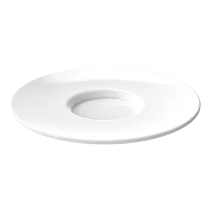 Plato de café blanco ø 10,5cm - Lote de 6