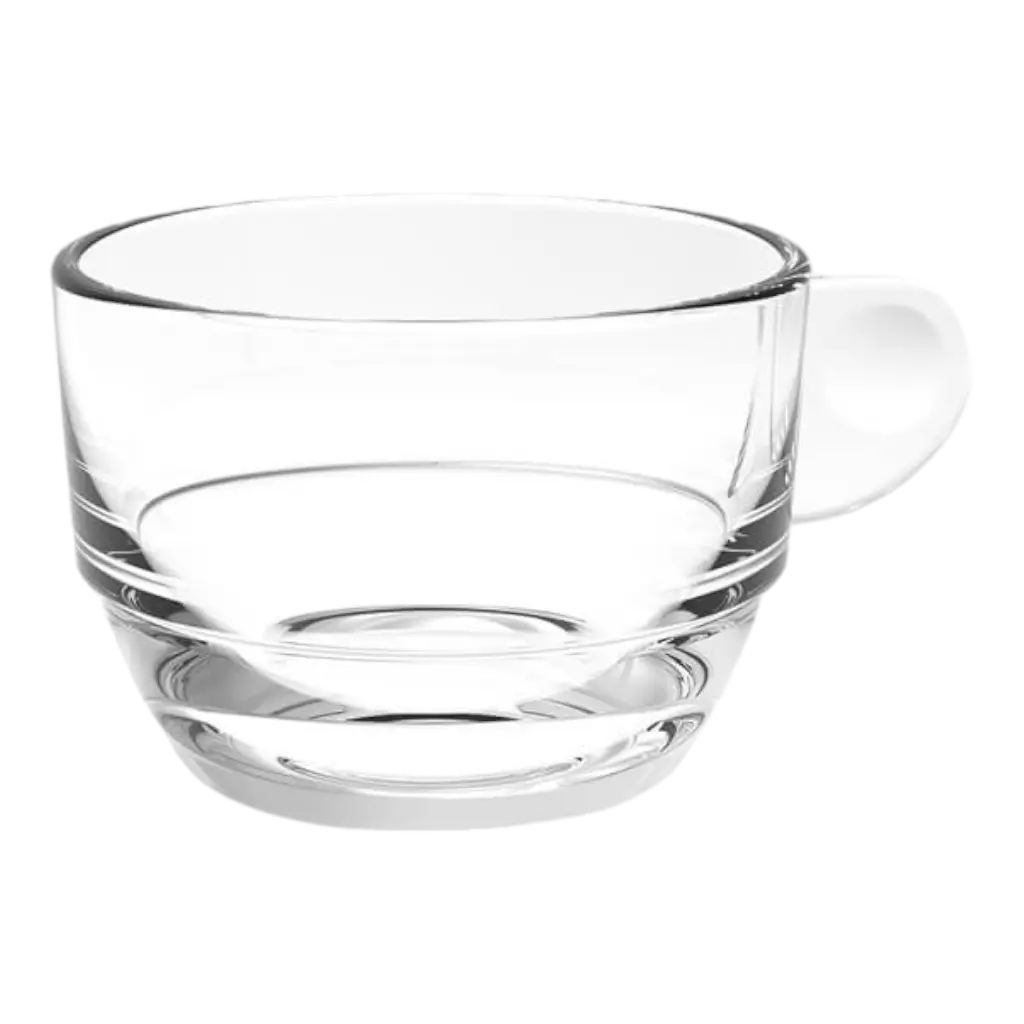 Taza Espresso Doble Transparente 16.6cl - Set de 6