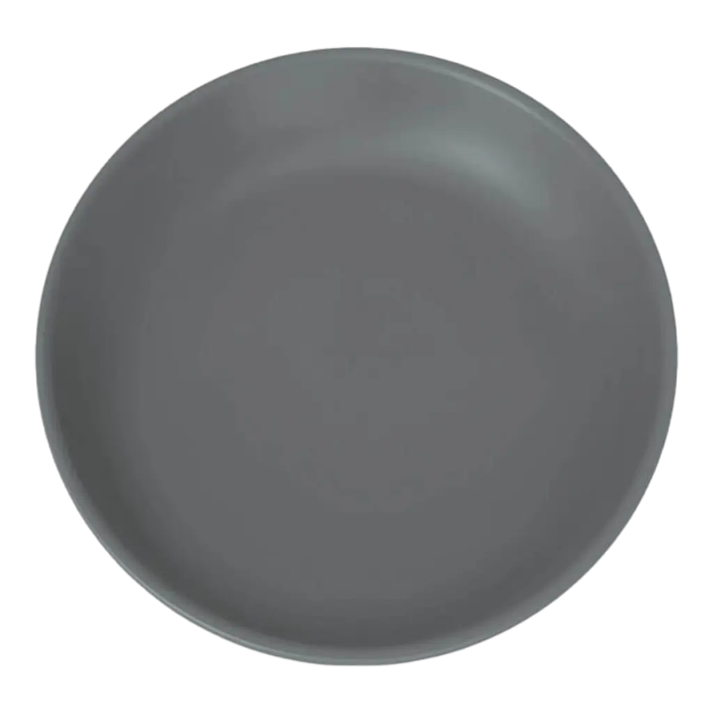 Plato Irrompible Gris Carbón ø 21cm