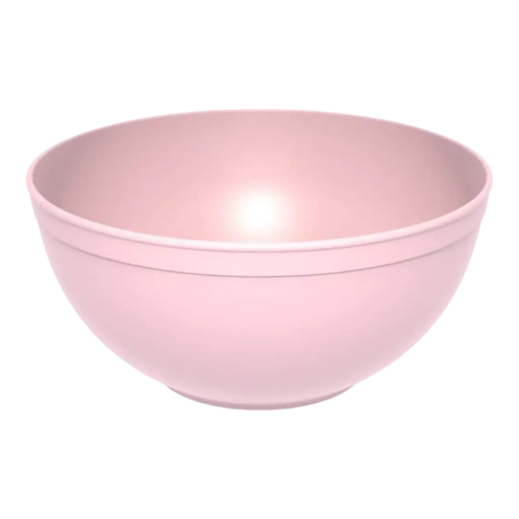 Ensaladera mineral irrompible de PP rosa pastel ø 20cm