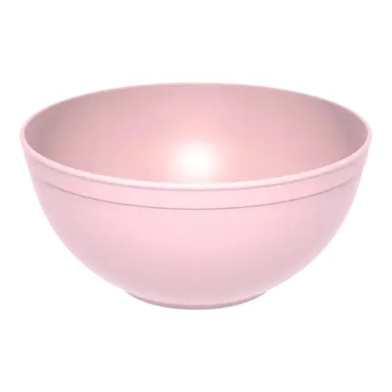 Ensaladera mineral irrompible de PP rosa pastel ø 20cm