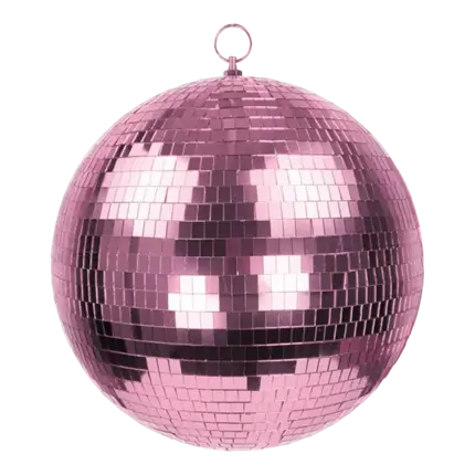 Disco Face Ball Rosa - 30cm