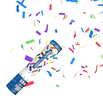 Cañones de confeti Mix de 20 cm